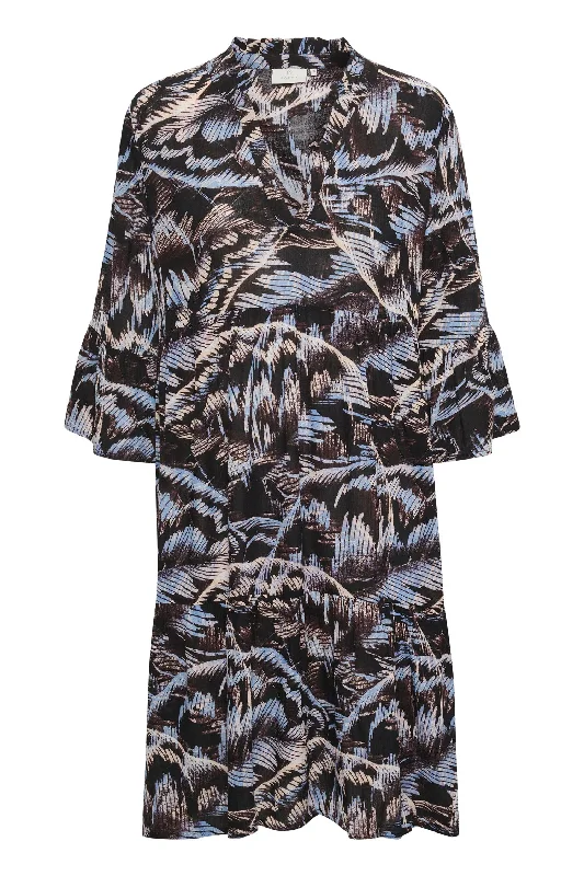 Kaffe Erina Amber Dress Elegant Long Evening