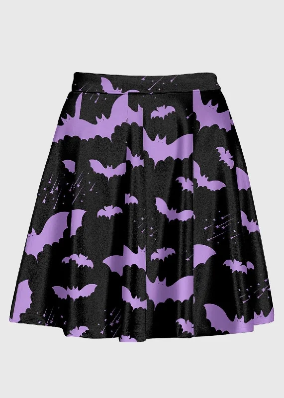 Plus Size Pastel Goth Bat Skirt lace skirt romantic