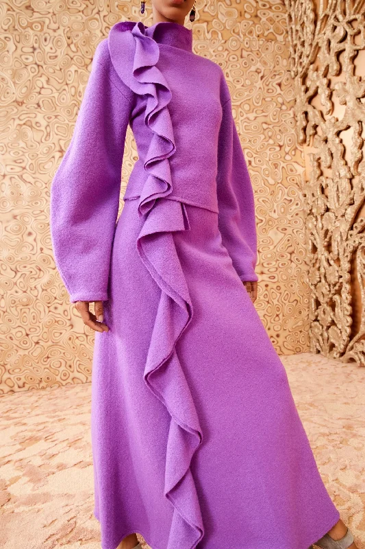Ulla Johnson - Mireya Skirt in Orchid corduroy skirt comfortable
