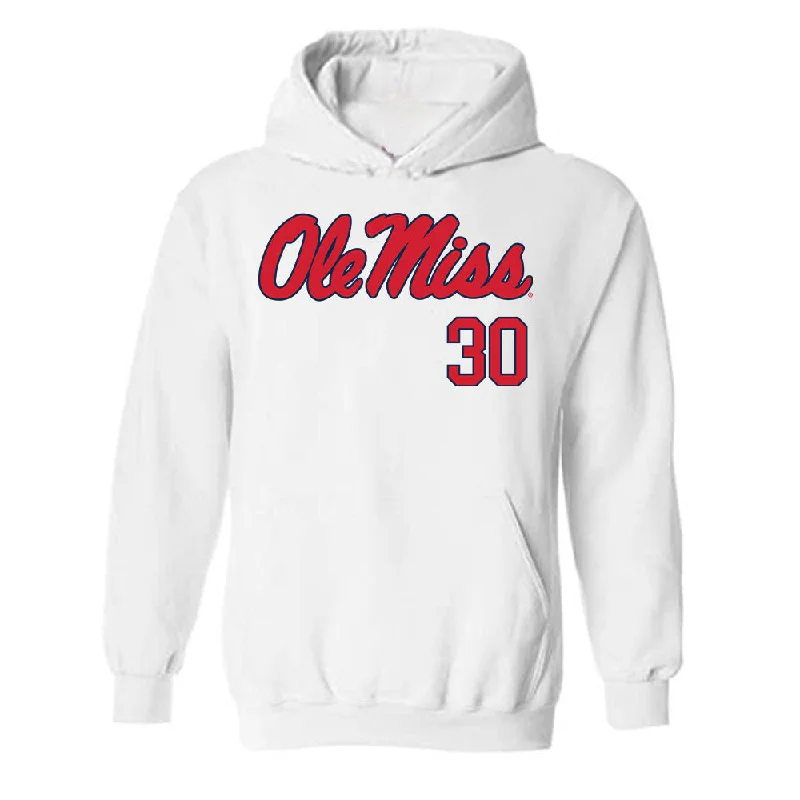 Ole Miss - NCAA Women's Soccer : Sofia Barrie - Fashion Shersey Hooded Sweatshirt Hoodie with Velcro Closure Adjustable Secure
