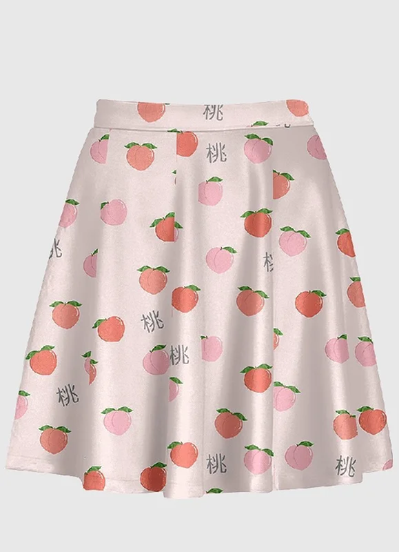 Plus Size Peachy Delight Flare Skirt vintage skirt charm