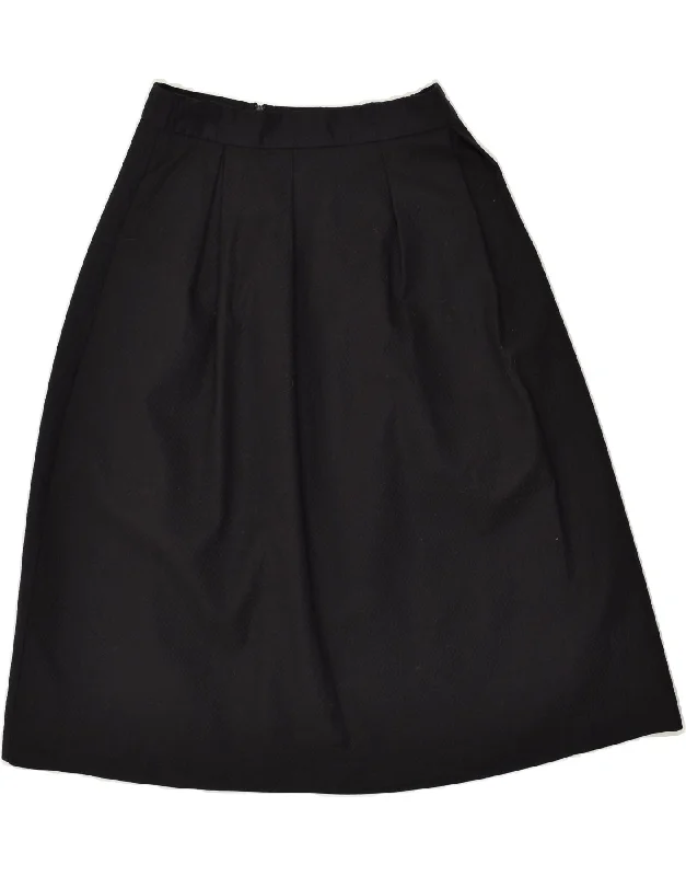 OASIS Womens A-Line Skirt UK 10 Small W28 Black Cotton lace skirt intricate