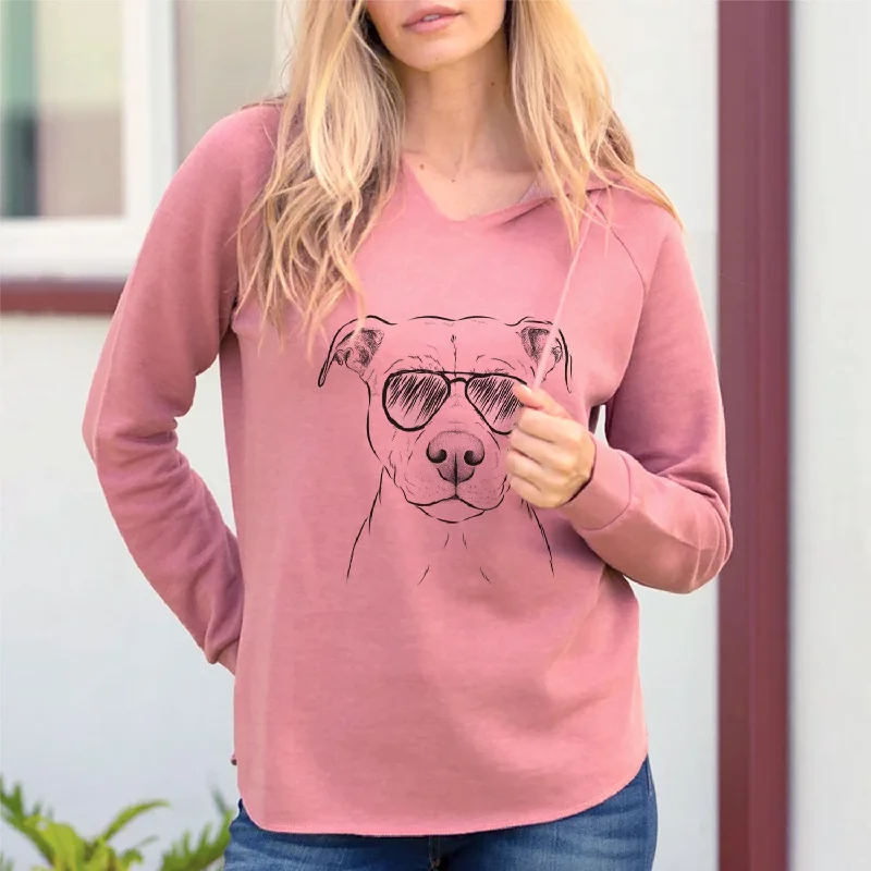 Aviator Khaleesi the Pitbull - Cali Wave Hooded Sweatshirt Graphic Hoodie Design Print