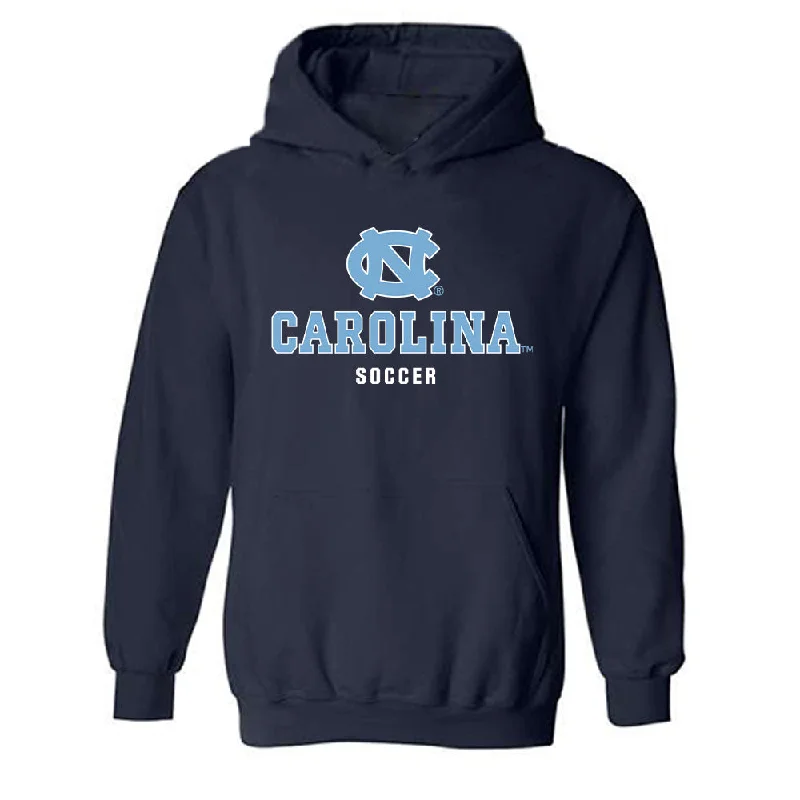 UNC - NCAA Women's Soccer : Caitlin Mara - Classic Shersey Hooded Sweatshirt Hoodie with Exposed Zipper Edgy Industrial