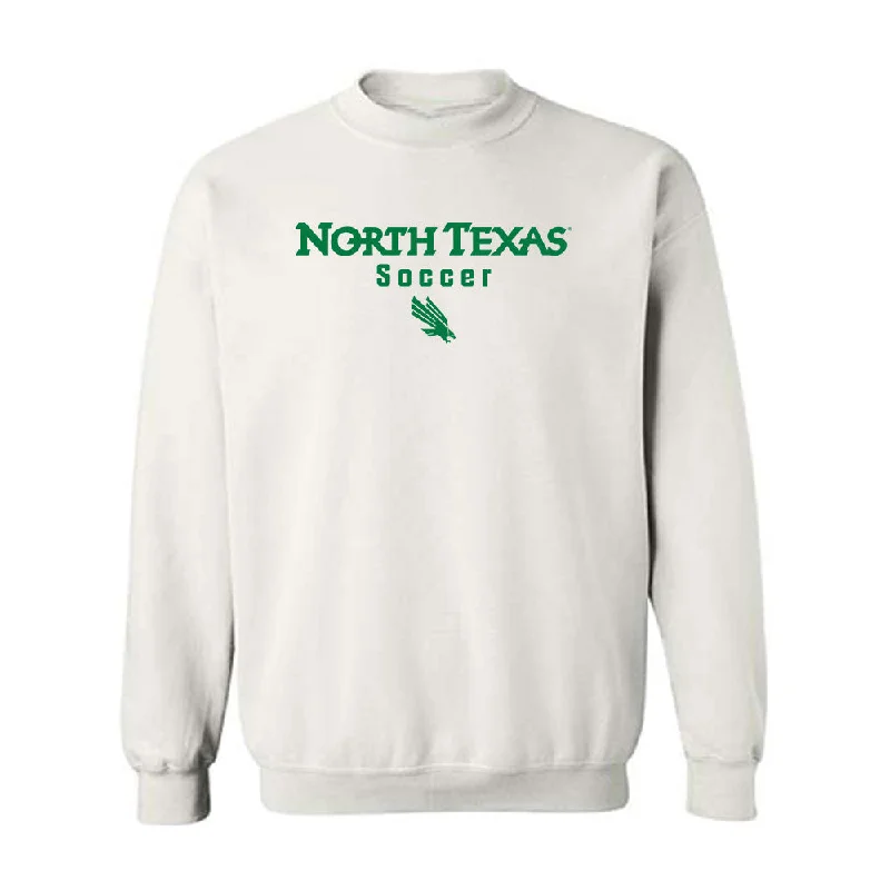 North Texas - NCAA Women's Soccer : Abigail Major - Classic Shersey Crewneck Sweatshirt Hoodie with Hem Fringe Bohemian Relaxed