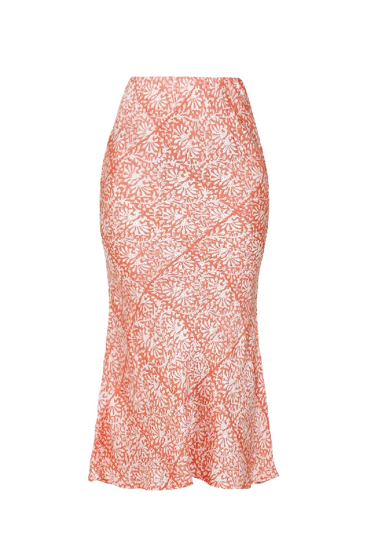 Ooty Skirt (Orange) cashmere skirt soft