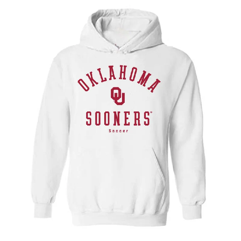Oklahoma - NCAA Women's Soccer : Kiersten Smith - Classic Shersey Hooded Sweatshirt Hoodie with Side Slits Relaxed Casual