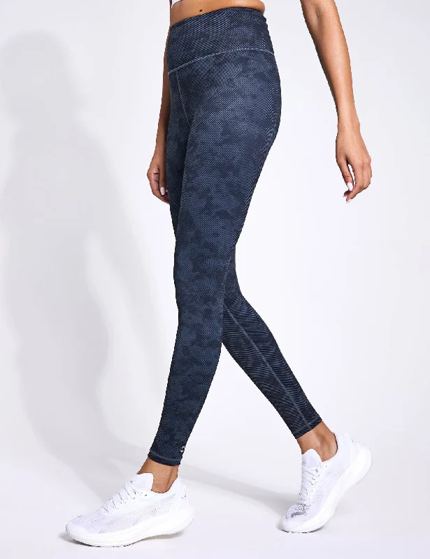 Astrid Ultra-Core Full Length Legging - Black Stucco Stylish Sweatproof Leggings