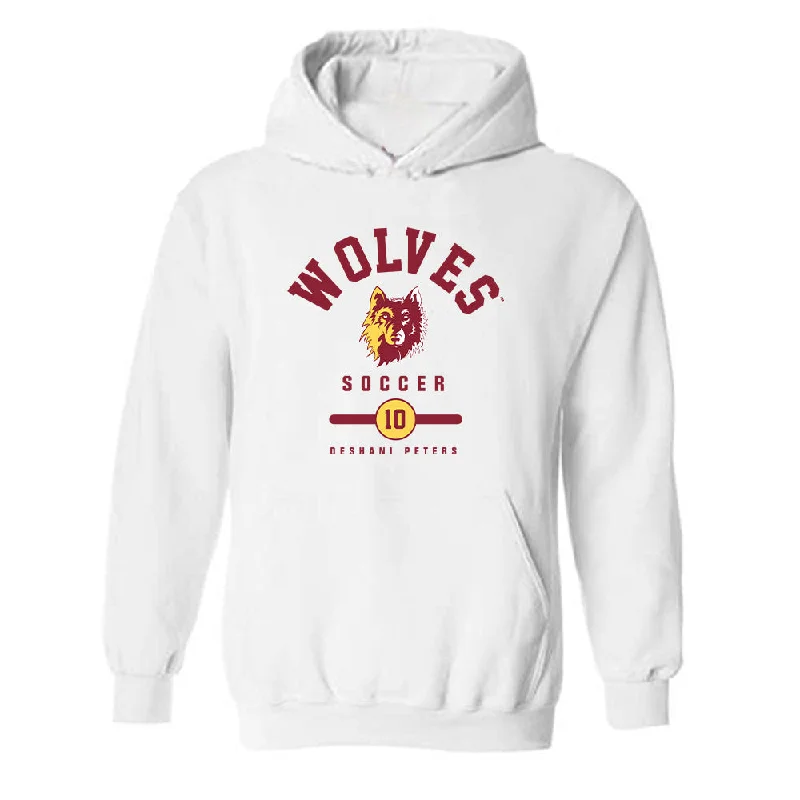 NSU - NCAA Women's Soccer : Deshani Peters - Classic Fashion Shersey Hooded Sweatshirt Hoodie with Drop Shoulder Relaxed Streetwear