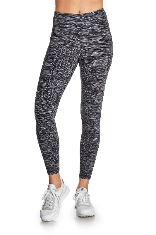 Space Dye High-Waist Double Brushed Leggings Fashionable Sports Leggings