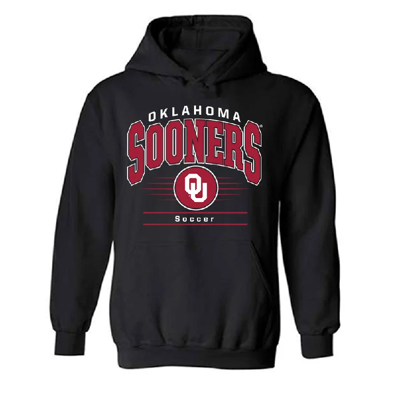 Oklahoma - NCAA Women's Soccer : Kiersten Smith - Classic Shersey Hooded Sweatshirt Hoodie with Slit Hem Functional Movement