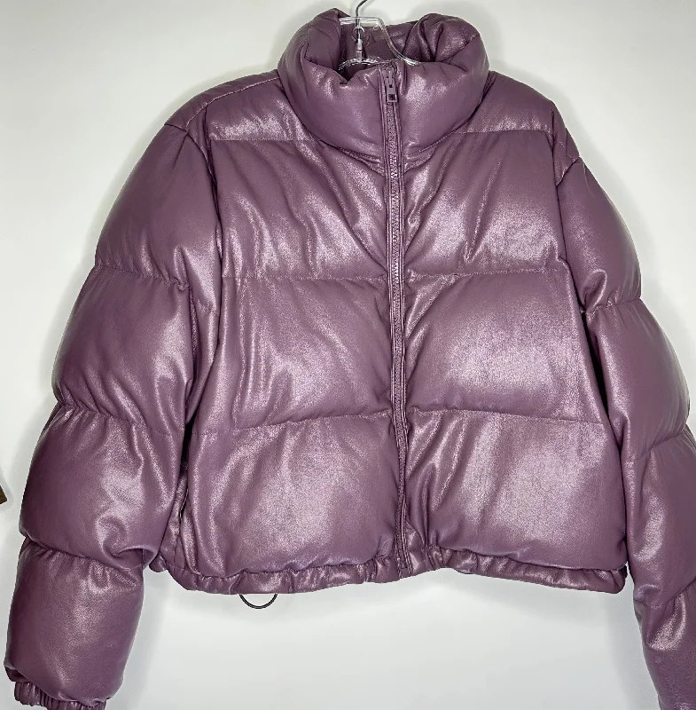 Wilfred Shiny Puff Coat size L Knit Woven Fleece