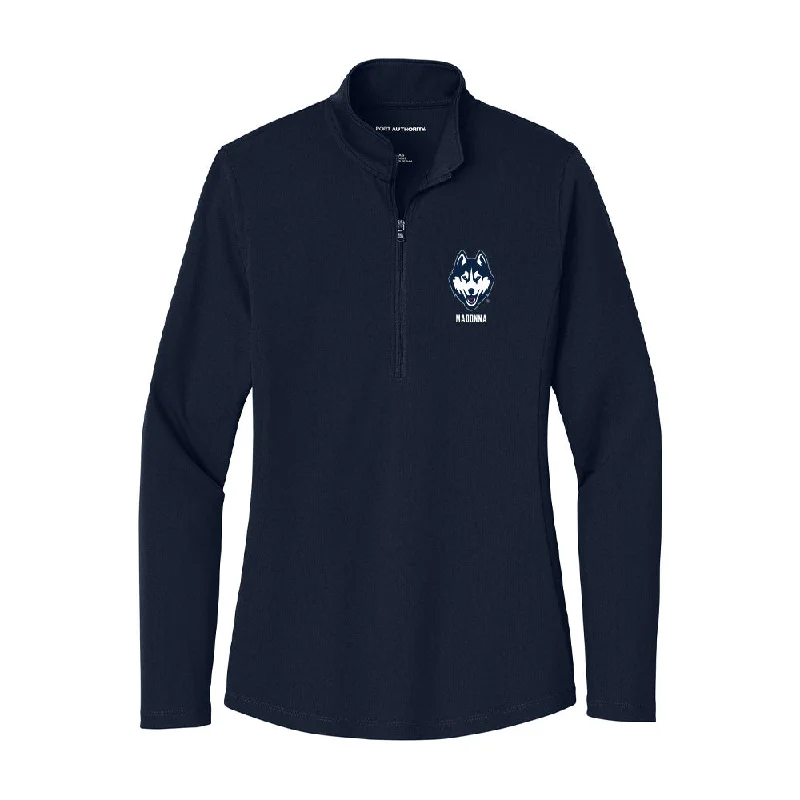 UConn - NCAA Women's Track & Field : Brynn Madonna - Women's Lightweight Quarter Zip Jacket Bomber Jacket Anorak Windbreaker