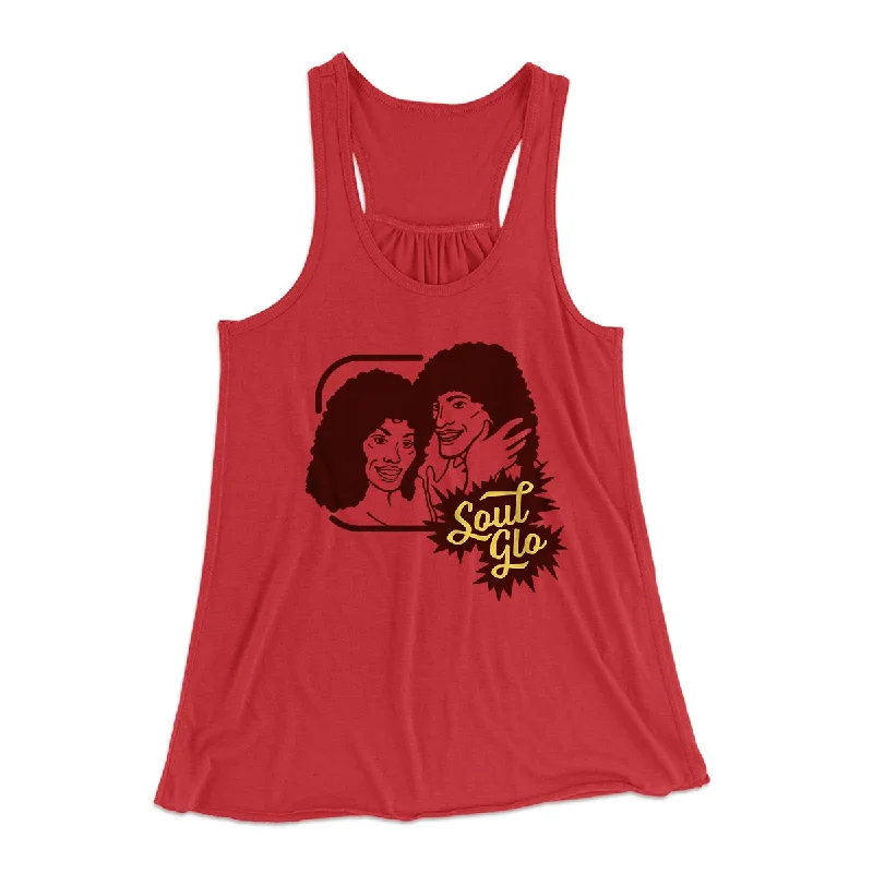 Soul Glo Women's Flowey Tank Top black tank top