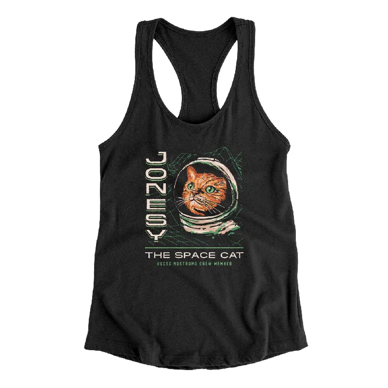 Jonesy The Space Cat Women's Racerback Tank adorable tank top