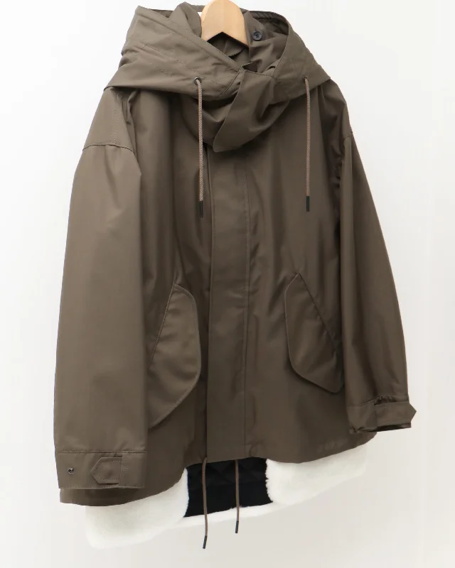 THE MODS COAT LOOSE LINER Tie-Waist Belted Drawstring