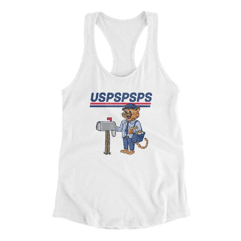 Uspspsps Women's Racerback Tank off shoulder tank