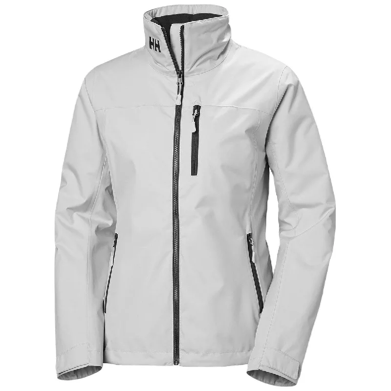 Helly Hansen Women's Grey Fog Crew Midlayer Jacket 2.0 Quilted Jacket Puffer Jacket Insulated Jacket