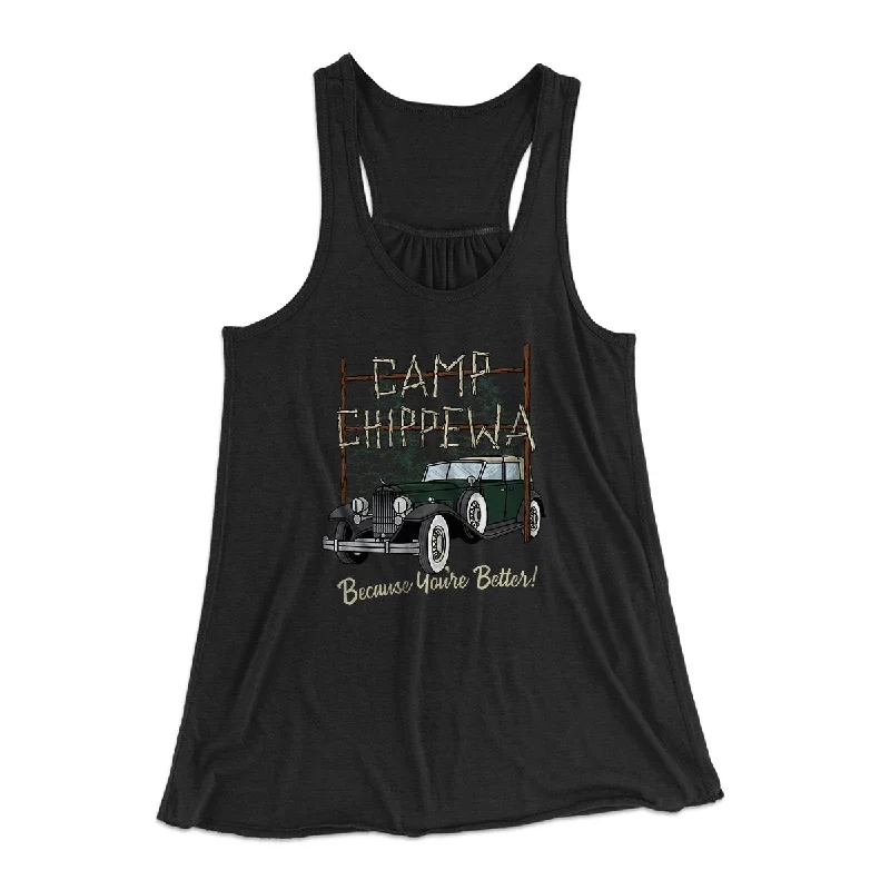 Camp Chippewa Women's Flowey Tank Top spandex blend tank