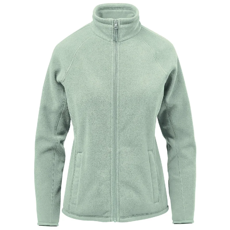 Stormtech Women's Ice Blue Montauk Fleece Jacket Print Jacket Jacquard Jacket Embroidered Jacket