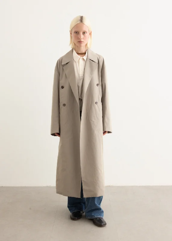 Double Trench Coat Fleece Down Feather