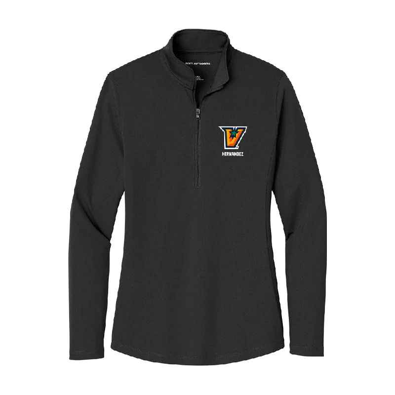 UTRGV - NCAA Women's Track & Field : Ana Hernandez - Women's Lightweight Quarter Zip Jacket One-Shoulder Jacket Off-the-Shoulder Jacket Asymmetrical Jacket