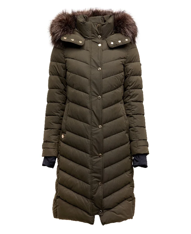 Chamonix Coat - Khaki Houndstooth Coat Plaid Coat Tartan Coat