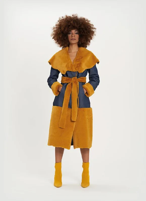 Couture Coat Cuffed Rolled Raglan