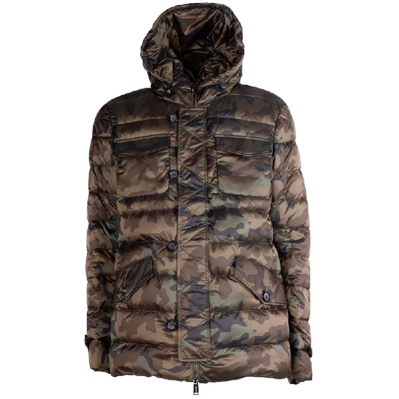 Army Nylon Jacket Front Pockets Side Pockets Patch Pockets