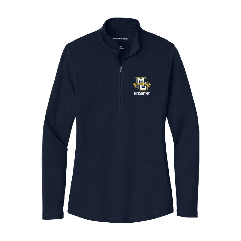 Marquette - NCAA Women's Track & Field : Libby McCarthy - Women's Lightweight Quarter Zip Jacket Herringbone Jacket Checkered Jacket Solid Jacket