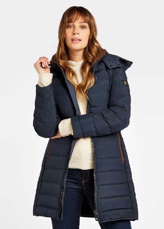 Ballybrophy Down Filled Coat Print Jacquard Embroidered
