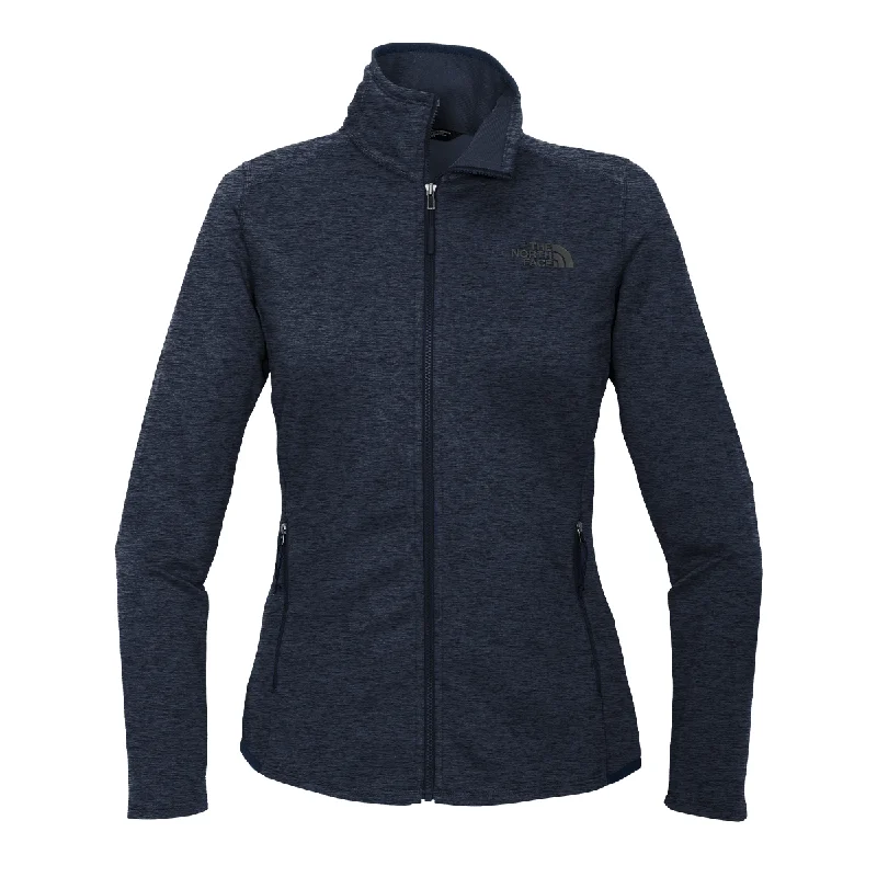 The North Face Women's Urban Navy Heather Skyline Full-Zip Fleece Jacket Herringbone Jacket Checkered Jacket Solid Jacket The North Face Women's Urban Navy Heather Skyline Full-Zip Fleece Jacket Herringbone Jacket Checkered Jacket Solid Jacket