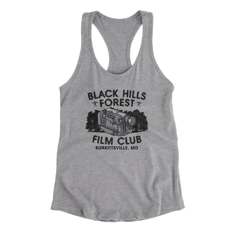 Black Hills Forest Film Club Women's Racerback Tank gold tank top