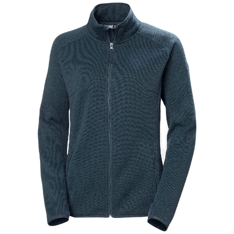 Helly Hansen Women's Navy Varde Fleece Jacket 2.0 Knit Jacket Woven Jacket Fleece Jacket