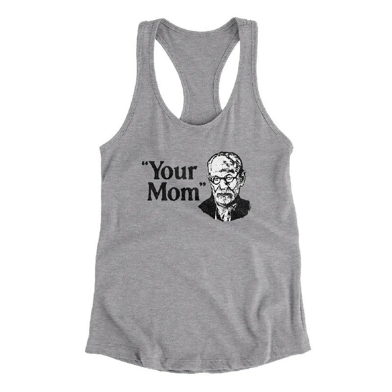 Your Mom - Freud Women's Racerback Tank lemon yellow tank