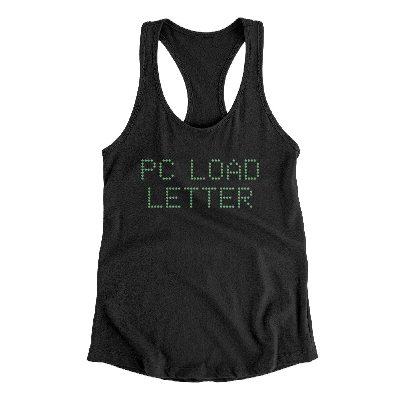 Pc Load Letter Women's Racerback Tank bright tank top