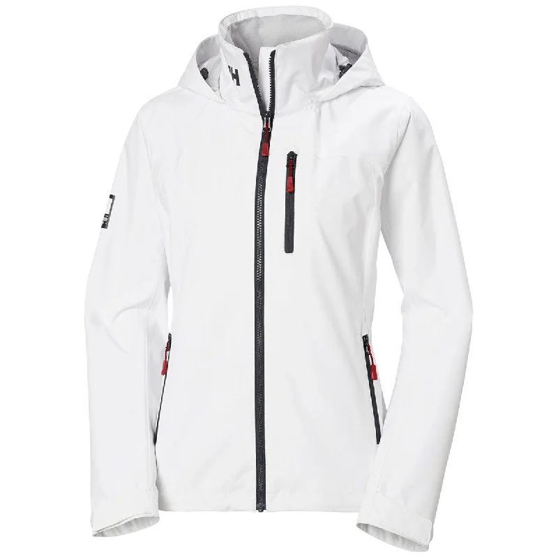 Helly Hansen Women's White Crew Hooded Jacket 2.0 Striped Jacket Polka Dot Jacket Floral Jacket