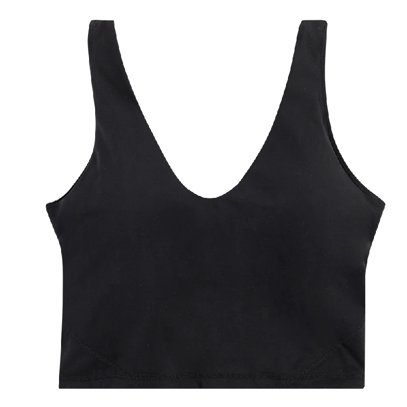 Black Fitted Active Tank floral tank top
