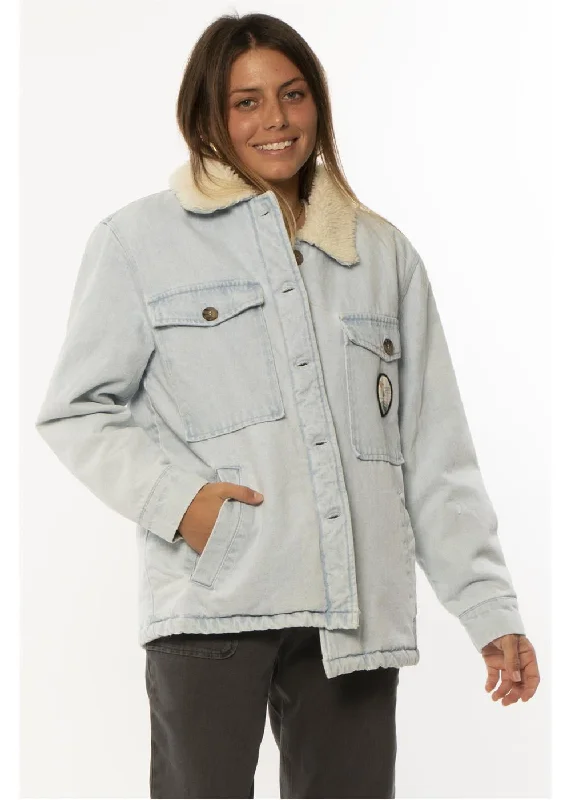 Sisstr Lowey Oversized Jacket A-Line Jacket Boat Neck Shawl Collar