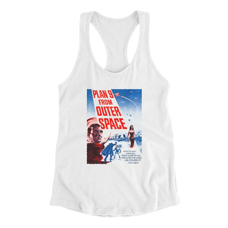 Plan 9 From Outer Space Women's Racerback Tank turquoise tank top