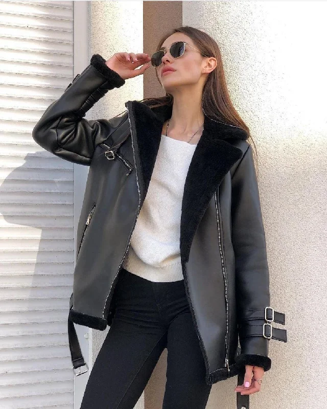 Black PU Leather