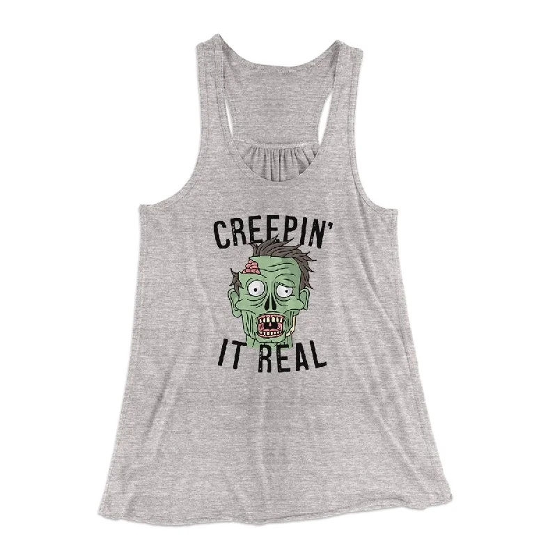 Creepin' It Real Women's Flowey Tank Top crew neck tank