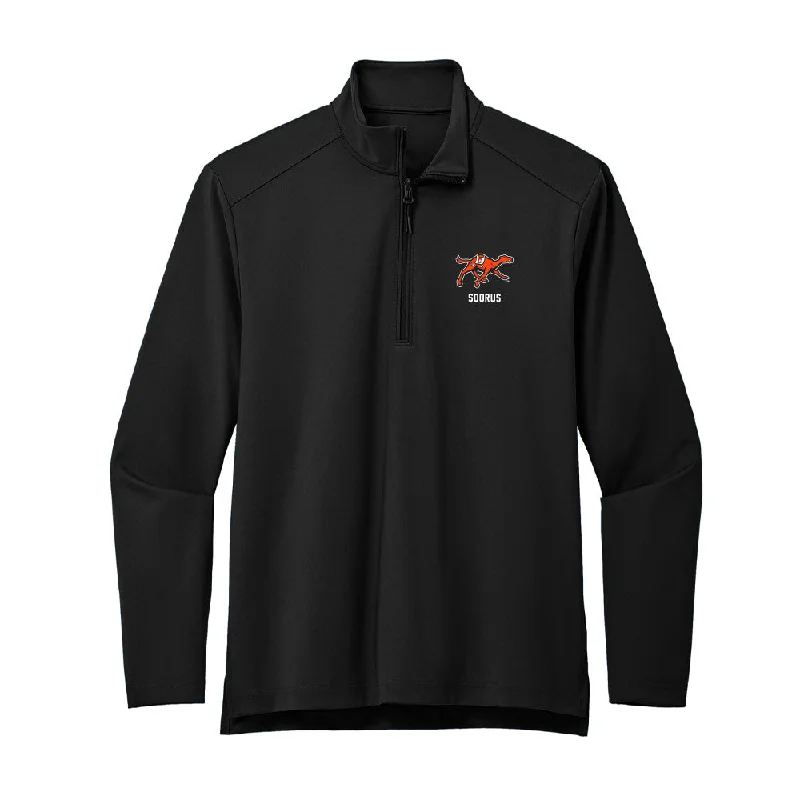 Campbell - NCAA Women's Track & Field : Chloe Soorus - Premium Quarter Zip Jacket Welt Pockets Slit Pockets Flap Pockets