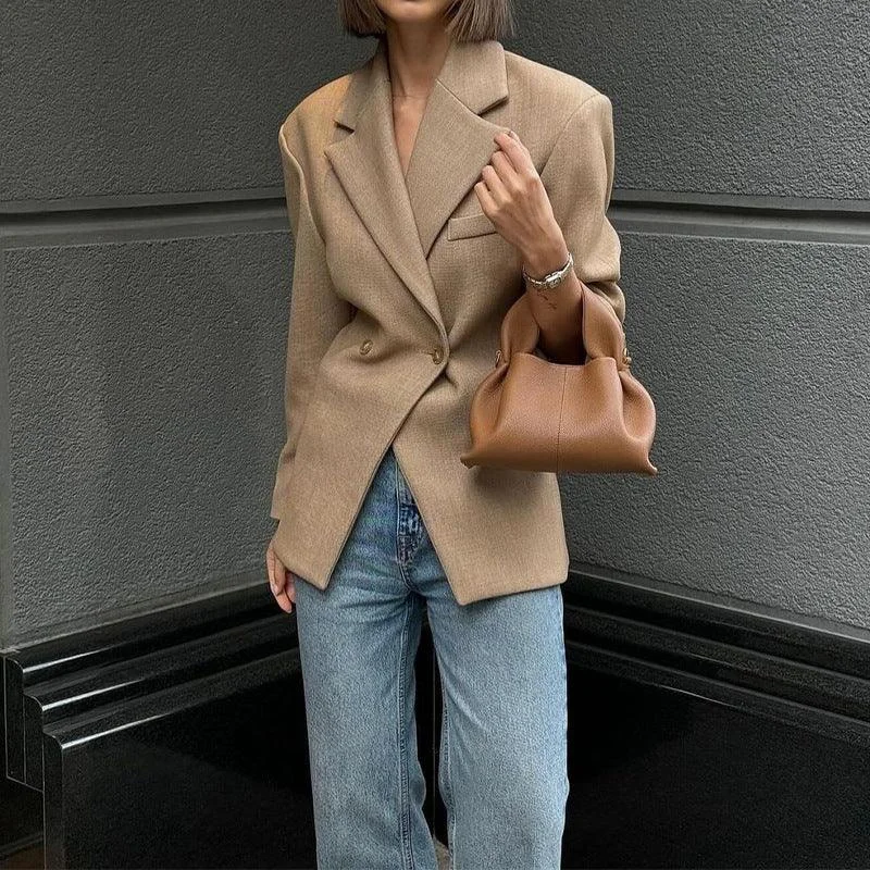 High-Grade Temperament Business Suit Coat empire Basque Peplum