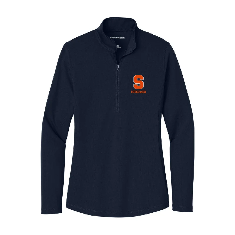 Syracuse - NCAA Women's Track & Field : Emily Rutkowski - Women's Lightweight Quarter Zip Jacket Denim Jacket Leather Jacket Suede Jacket