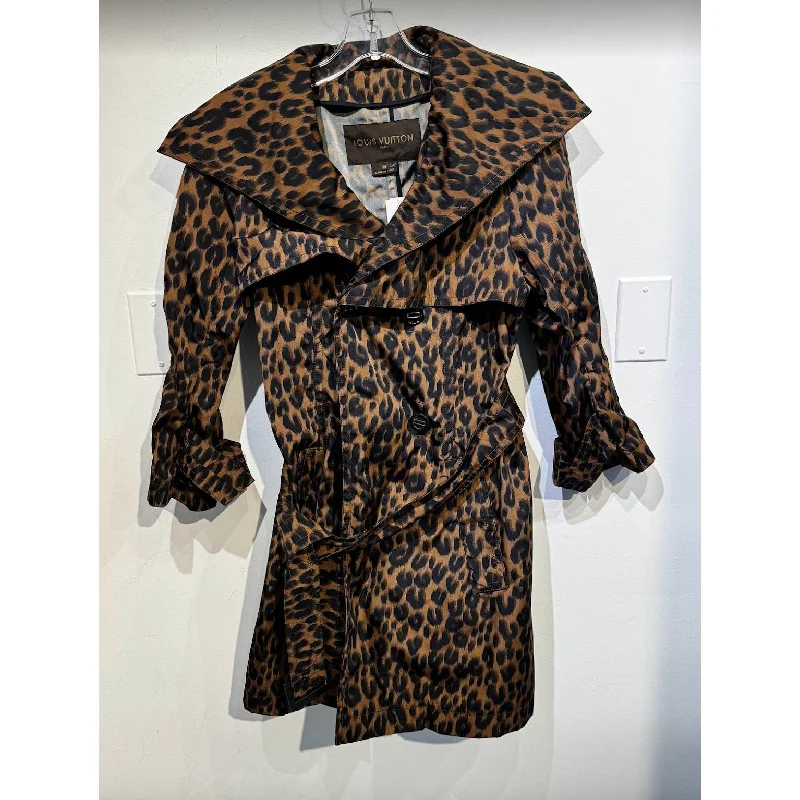 Louis Vuitton women's trench coat Suede Faux Fur Shearling