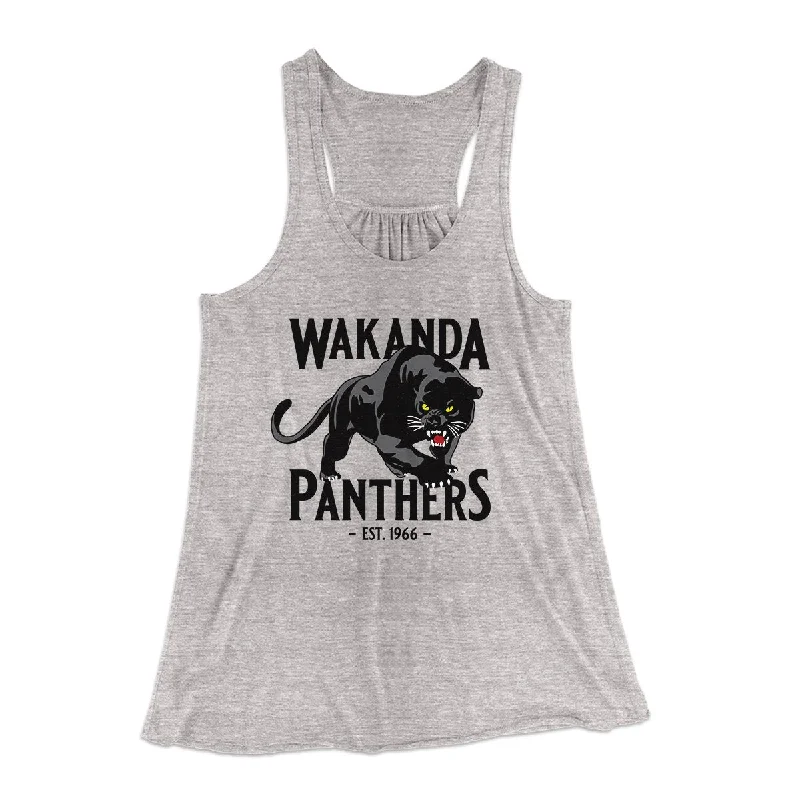 Wakanda Panthers Women's Flowey Tank Top slim fit tank