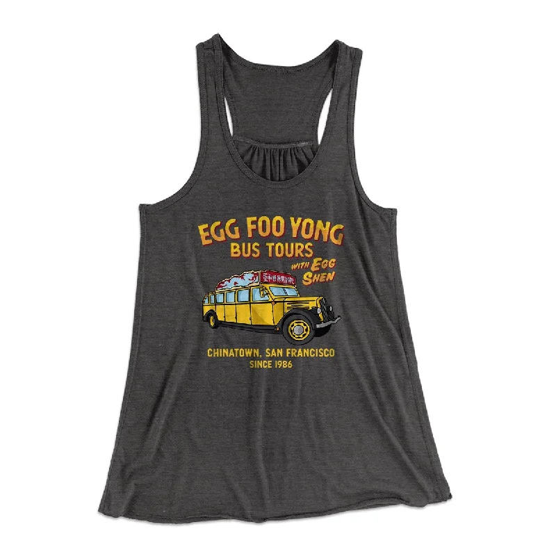 Egg Foo Yong Bus Tours Women's Flowey Tank Top sexy tank top