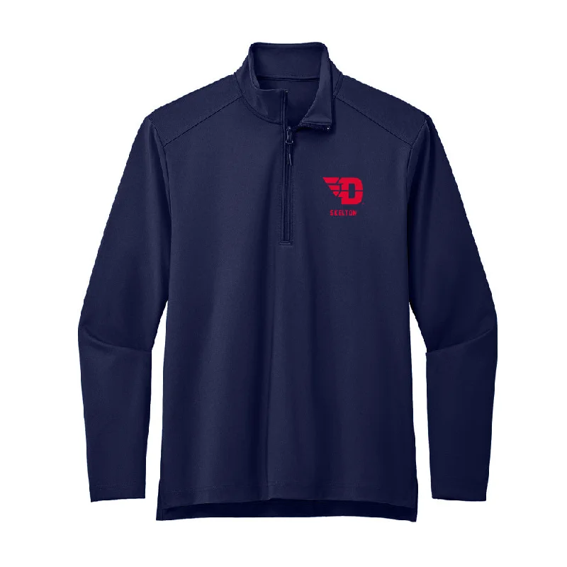 Dayton - NCAA Women's Track & Field : Kaitlin Skelton - Premium Quarter Zip Jacket Plaid Jacket Tartan Jacket Houndstooth Jacket