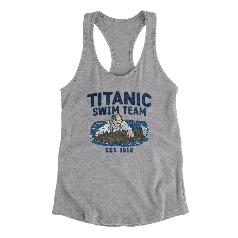 Titanic Swim Team Women's Racerback Tank one shoulder tank